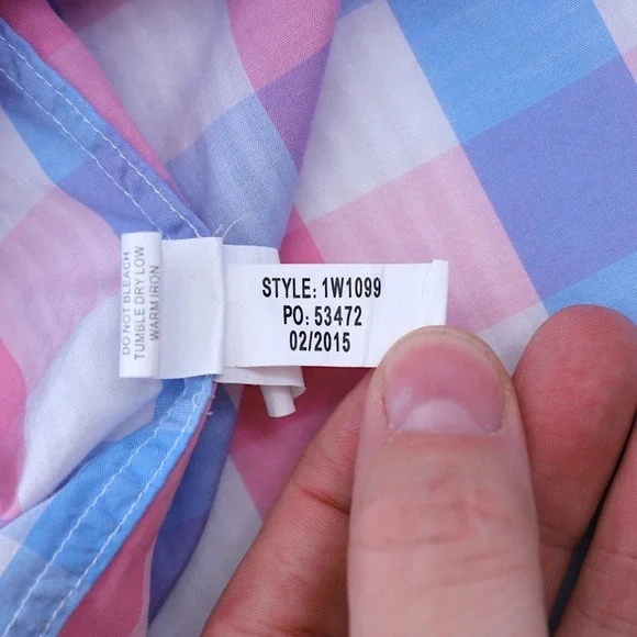 Vineyard Vines M Classic‎ Fit Murray Shirt Plaid Pink Blue Button Down - Picture 10 of 12